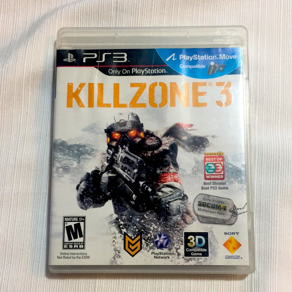 Play Station 3 game, kill zone 3
